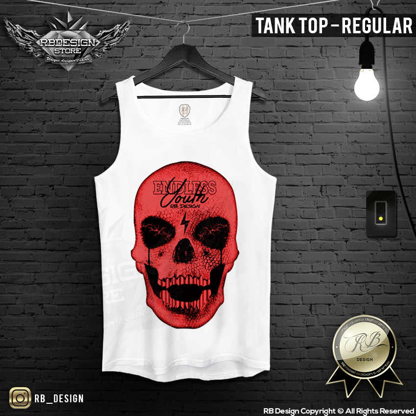 angry skull training tops men