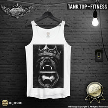 Rottweiler Mens T-shirt Angry Dog Crown Tank Top MD508