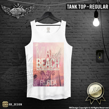 mens miami beach summer tank top