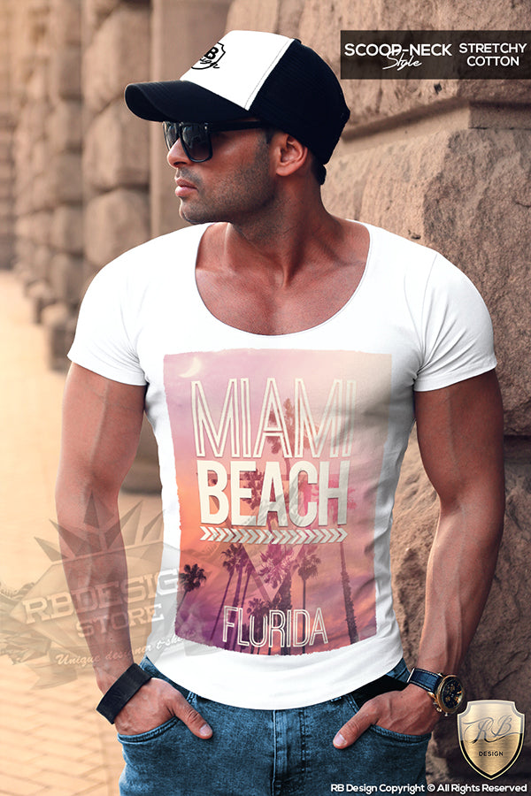miami graphic tee palm trees