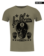 khaki graphic tee scoop neck
