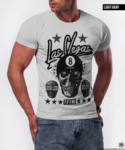Las Vegas Men's Skull T-shirt "Play To Win" / Color Option / MD536