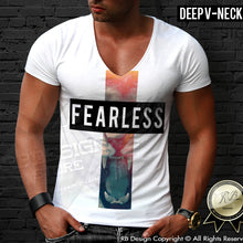 deep v neck lion t-shirt