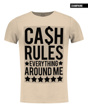 fashion beige t-shirt with saying