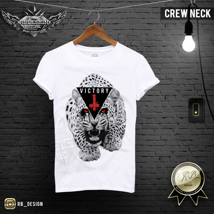 angry cheetah printed mens t-shirt