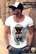 trendy designer victory mens scoop neck tee