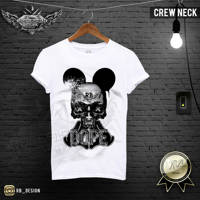 rb design mickey skull t-shirts