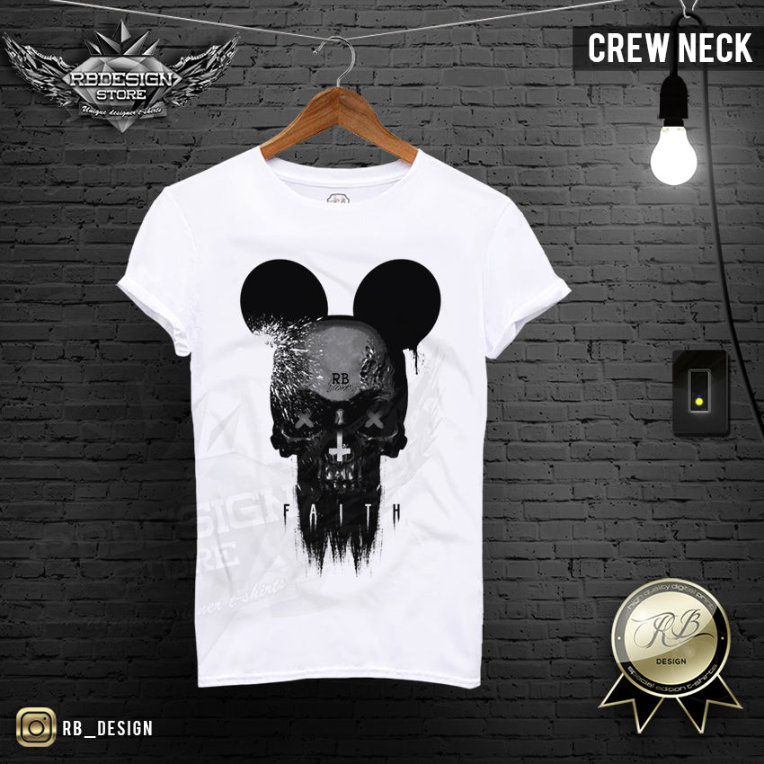 faith creepy skull disney t-shirt