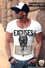 excuses dont burn calories mens cool funny tees