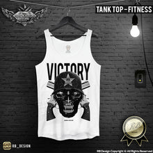 Men's Army Skull T-shirt RB Design Warrior Soldier Bullets Tank Top MD593 Black