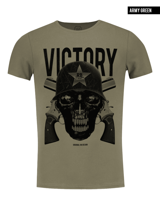 army green skull t-shirt