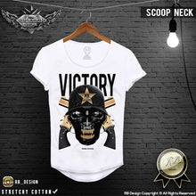 guns skull victory mens t-shirts