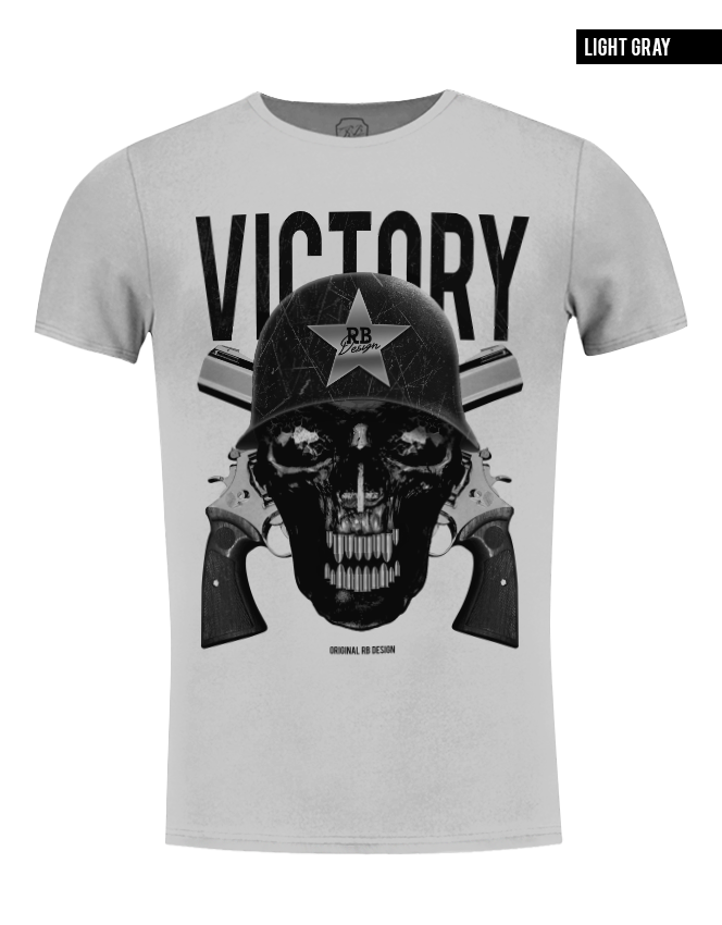 gray skull guns t-shirt rb design