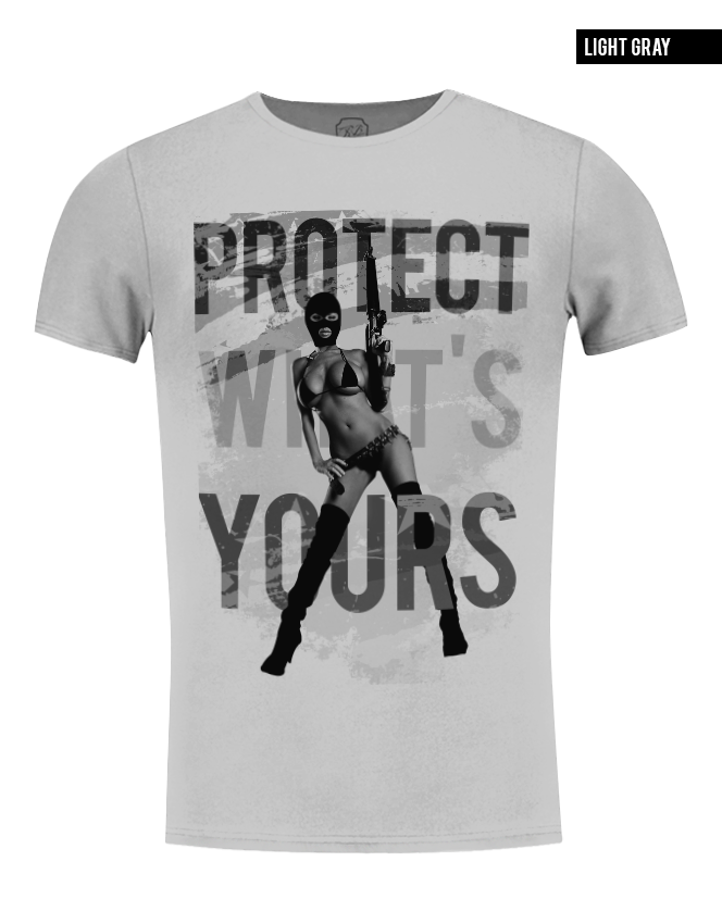 gangster girl printed t-shirt