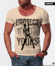 Sexy Gangster Girl Men's T-shirt "Protect What's Yours"/ Color Option / MD626