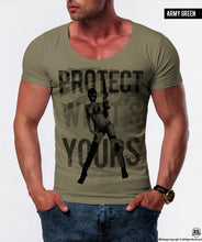 Sexy Gangster Girl Men's T-shirt "Protect What's Yours"/ Color Option / MD626