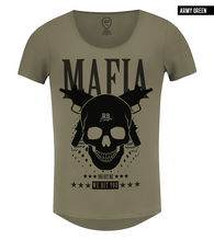 green khaki scoop neck t shirts