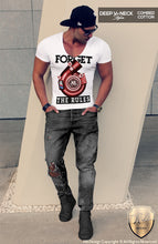 deep v neck turbocharger t-shirt