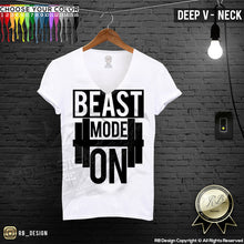 deep v neck training t-shirt