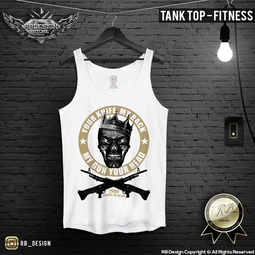 luxury mens skull vest