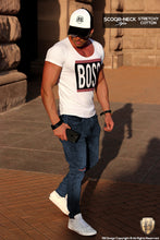 scoop neck boss t-shirt