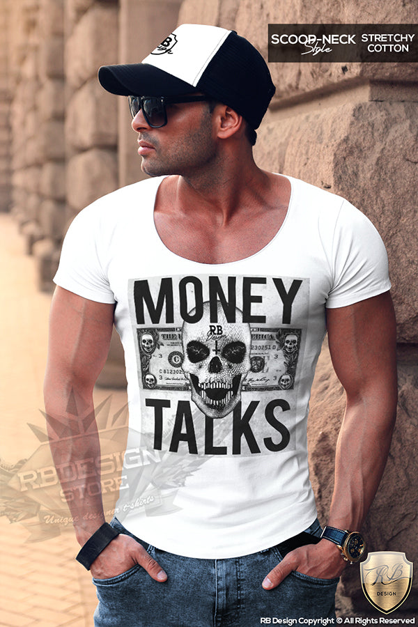 slim fit fashion skull t-shirt