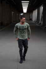 Mens Long Sleeve Skull T-shirt "Money Talks" MD669