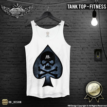 mens training vest spades top