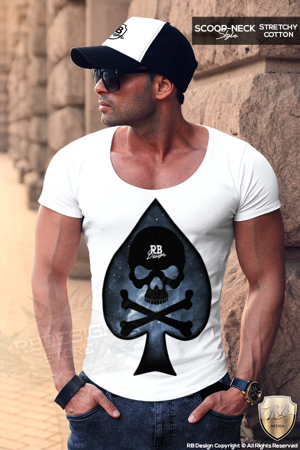 scoop neck spades t-shirt
