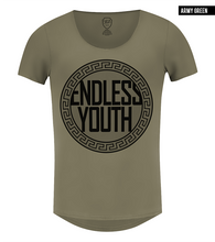 luxury mens scoop neck khaki short sleeve t shirt