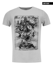inverted cross gray fashion mens t shirt