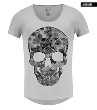 skull t-shirt rb design gray tee