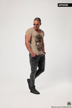 Men's T-shirt ARMY SKULL Camouflage Khaki Graphic Tee  / Color Option / MD706