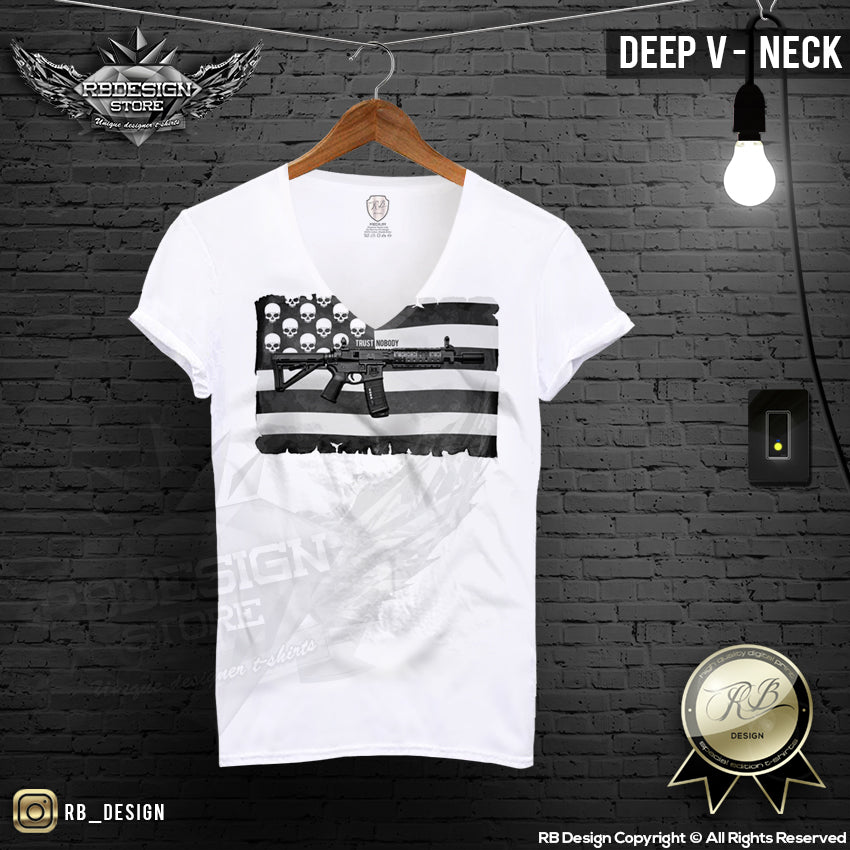 mens fashion deep v neck t-shirt