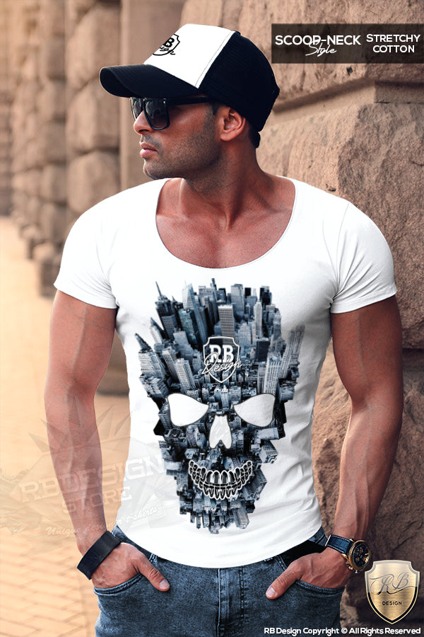 scoop neck t-shirt