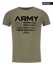 rb design t shirt army fashion khaki tee