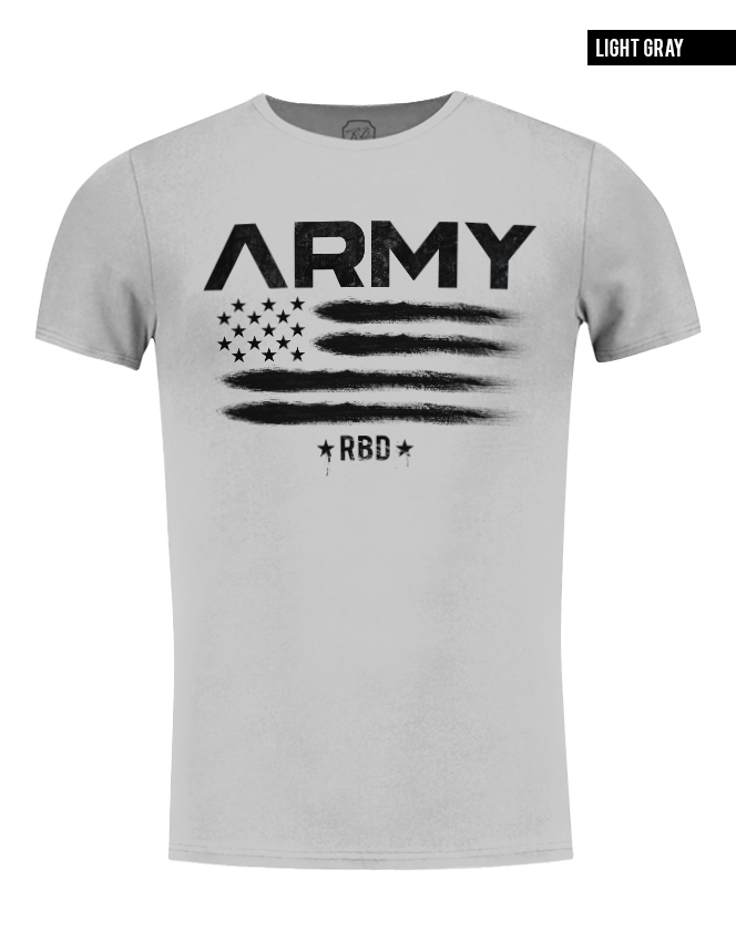 gray t-shirt rb design brand premium tees