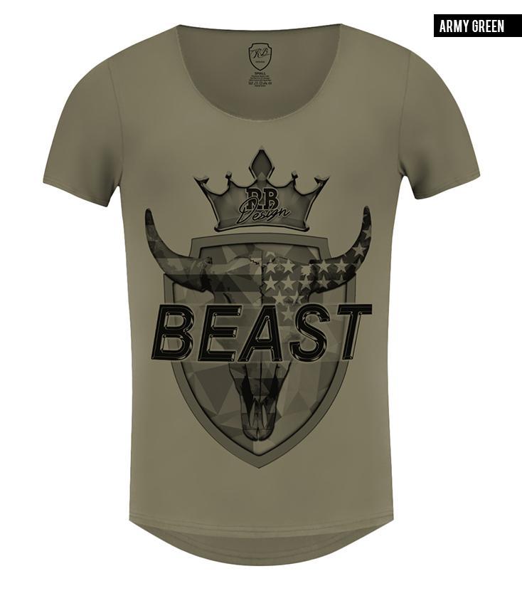 Premium quality khaki graphic t shirts for men