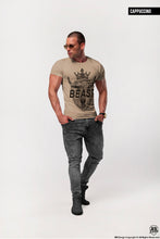 RB Design Men's T-shirt BEAST Muscle Fit Scoop Neck Premium Tees / Color Option / MD719