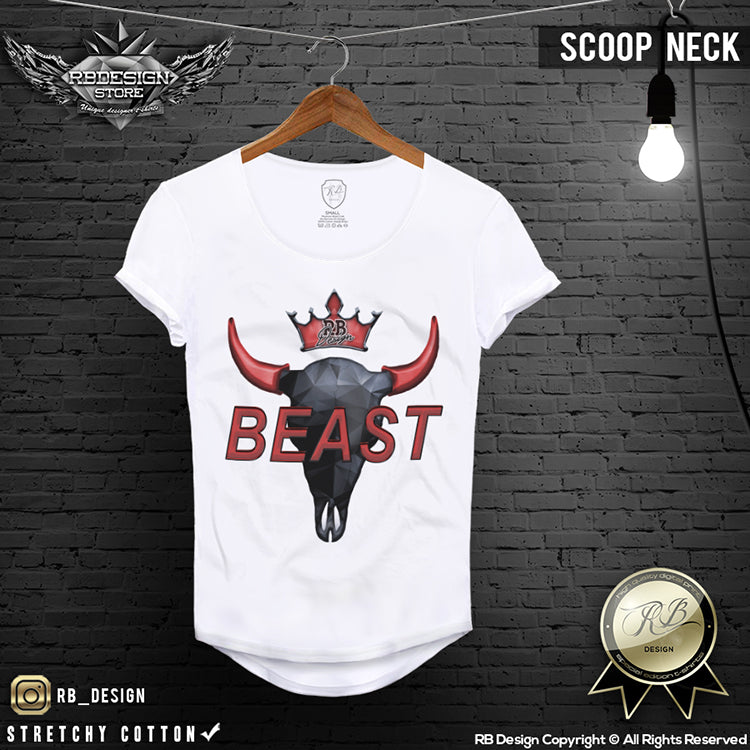 scoop neck muscle fit t shirt