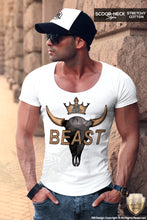 scoop neck beast mode on t shirt