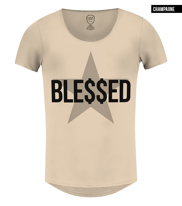 Men's Blessed T-shirt Millionaire Graphic Top / Color Option / MD744