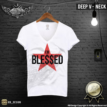 deep v neck festival t shirt