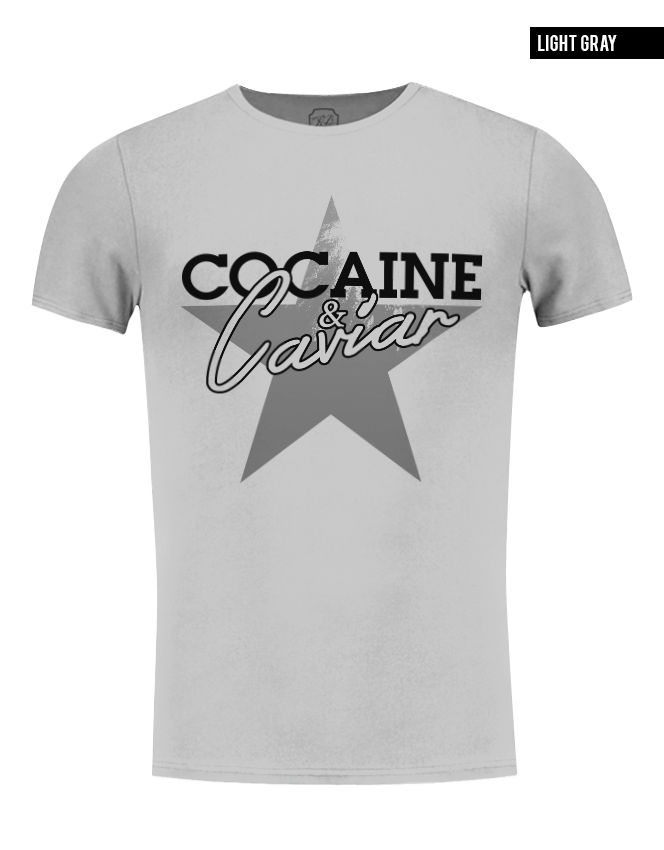 Men's Festival Graphic Tee "Cocaine and Caviar " Trending T-shirt Scoo – Design Store