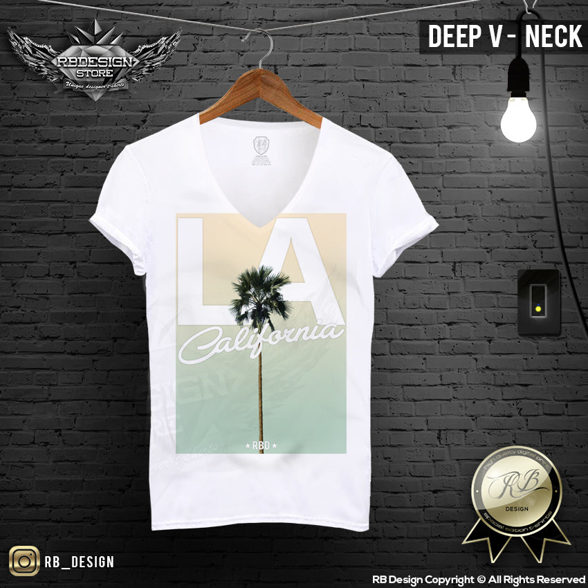 LA california mens t-shirt