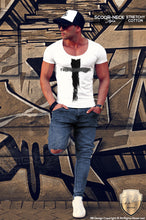 fashion cross t-shirt