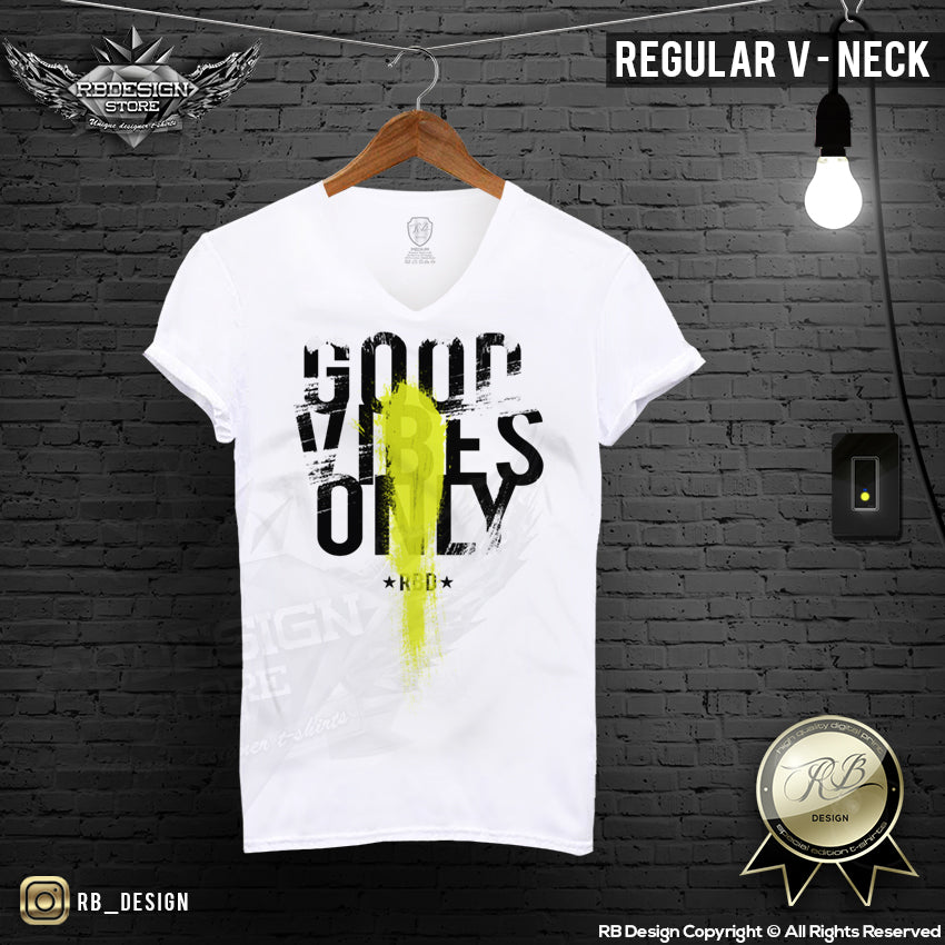 mens good vibes tee shirt festival top