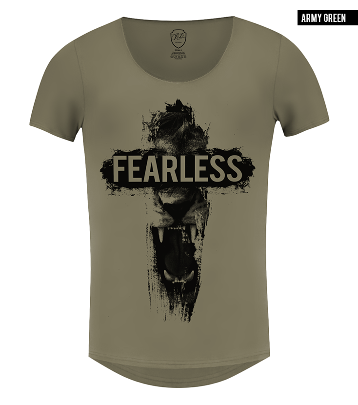 khaki mens lion t-shirt