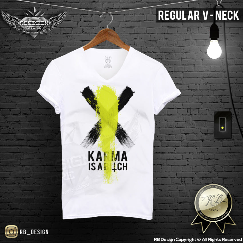 mens v neck cross t shirt