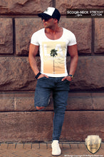 scoop neck los angeles t-shirt